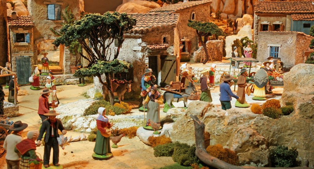 photo d'une crèche de Noël