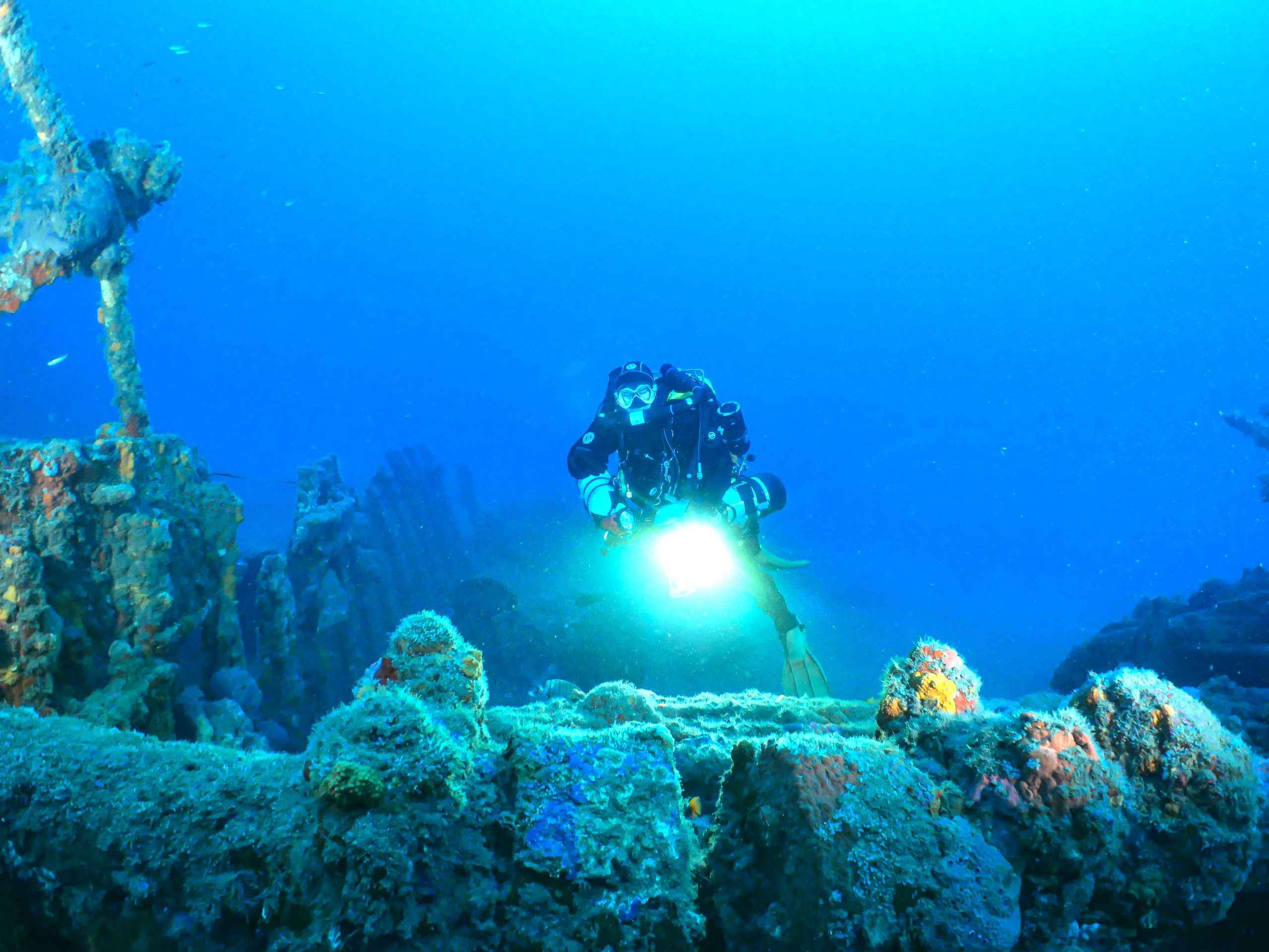 Photo de vestiges sous-marins