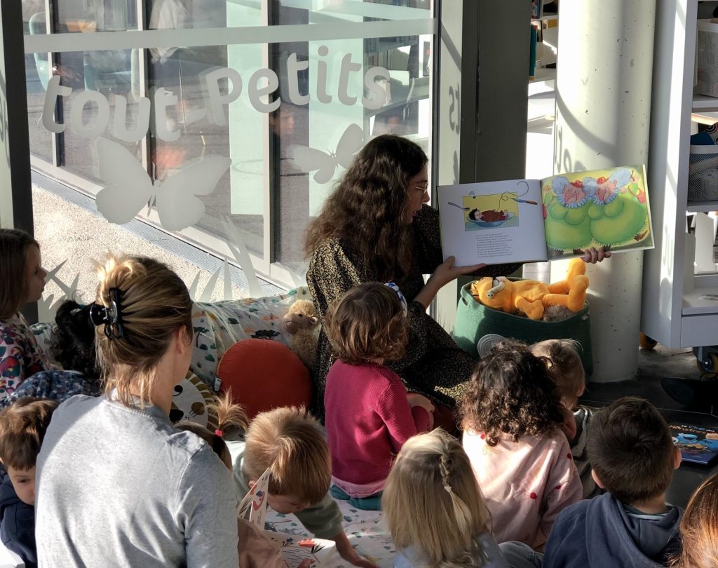 photo des lecture pour les tout petits à l'Étincelle