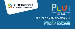 Visuel de l'affiche de l'enquête publique sur la modification du PLUi