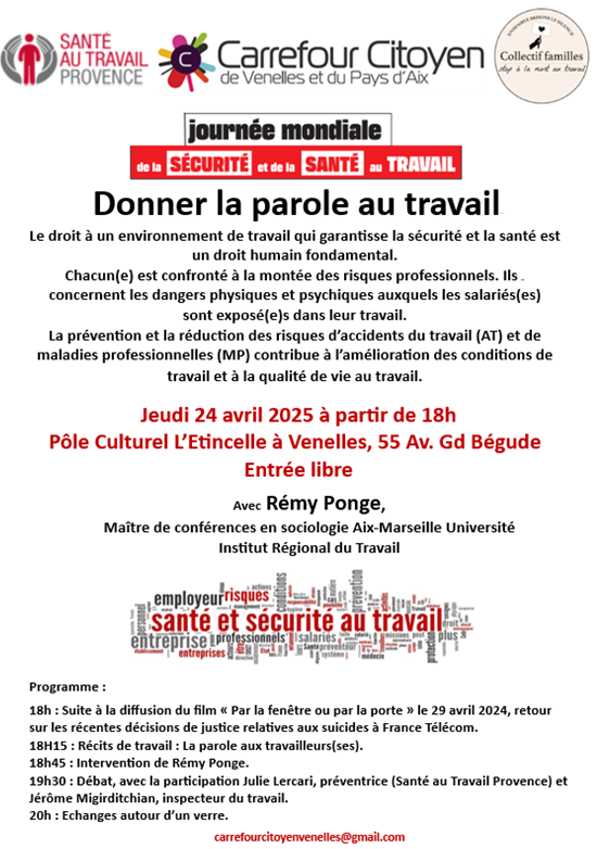 conférence sécurité au travail
