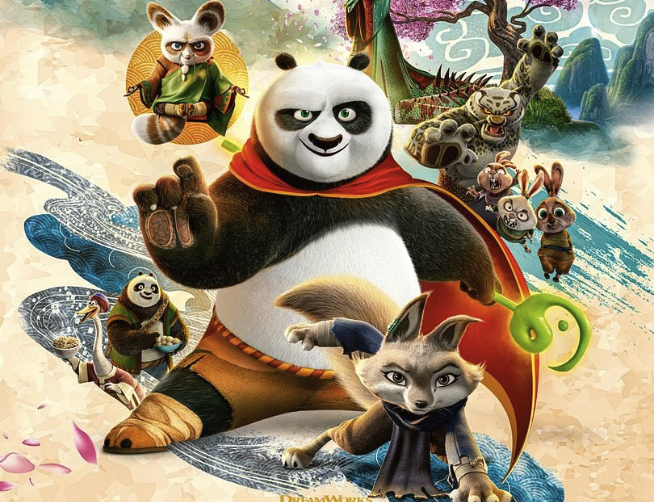 affiche du film Kung Fu Panda 4