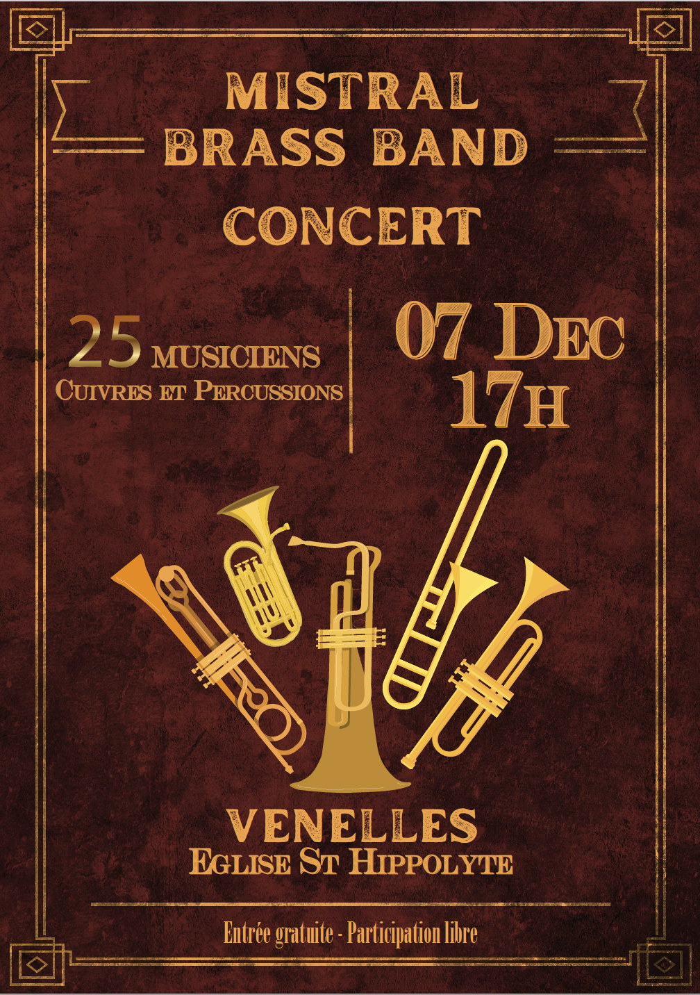 affiche de Mistral brass band
