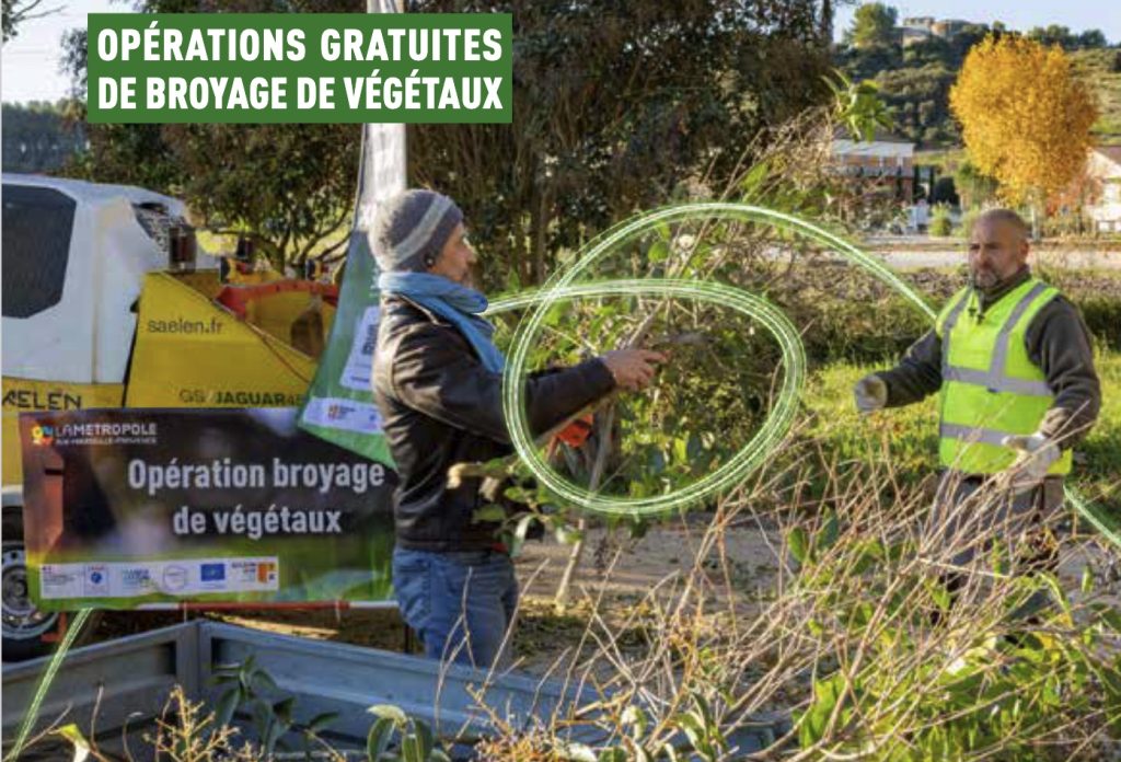 Visuel affiche Broyage de végétaux Métropole