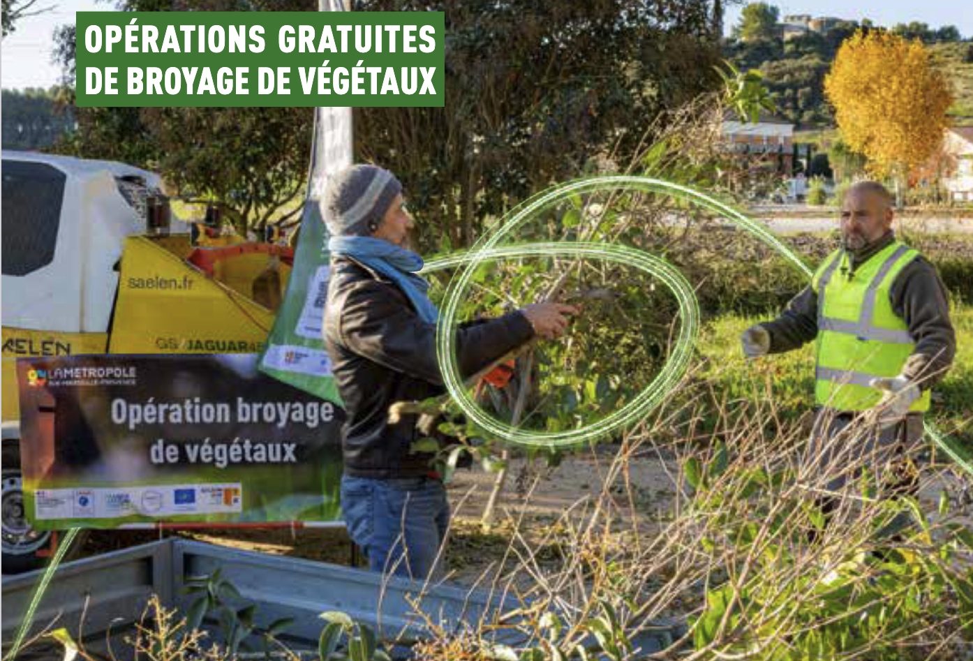 Visuel affiche Broyage de végétaux Métropole