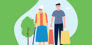 Illustration d'aide aux courses CCAS