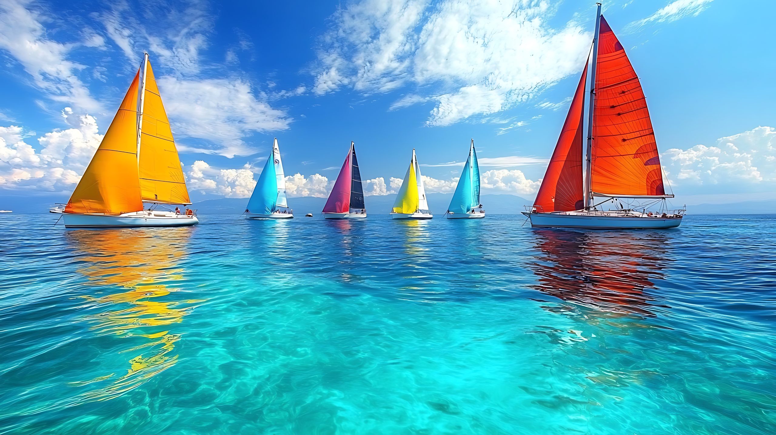 photo de bateaux sur l'océan