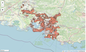 carte accès aux massifs forestiers