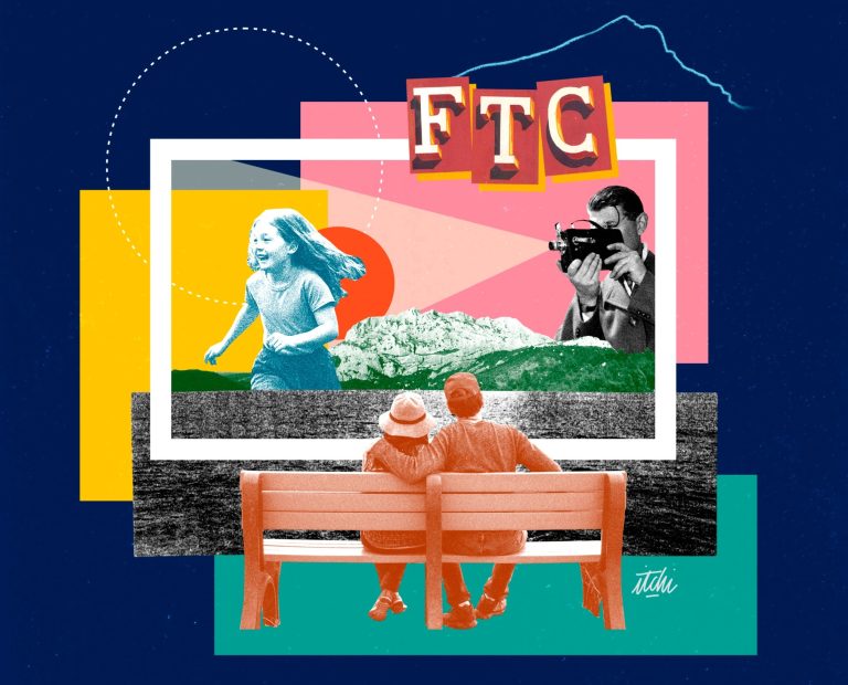 Illustration style vintage représentant deux personnes assises sur un banc en train de regarder un écran de cinéma.