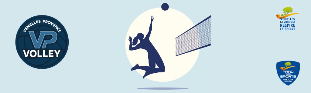 illustration de volley féminin avec logo du VPV