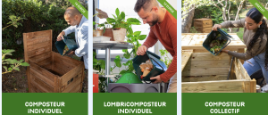 photos des composteurs de la Metropole AMP