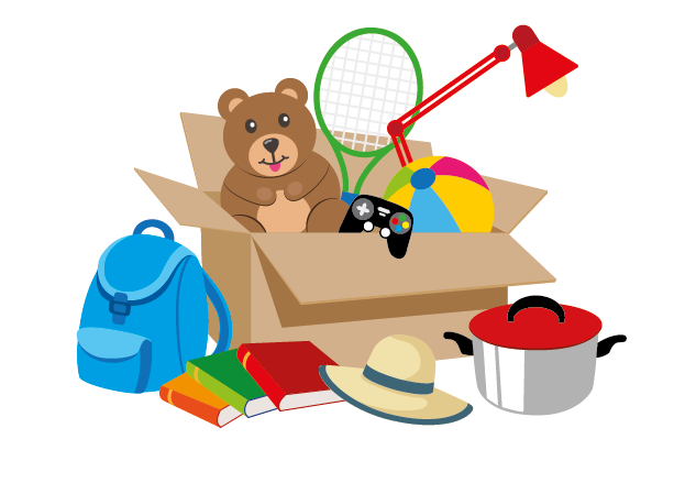 visuel du troc et broc des enfants