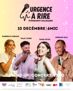 affiche urgence à rire du culture social club