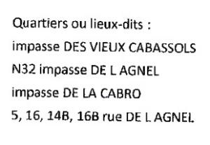 quartiers coupures de courant du 11 décembre à Venelles