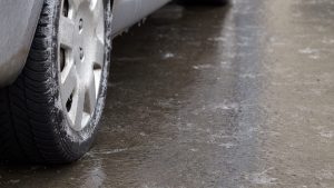 photo de route verglacee