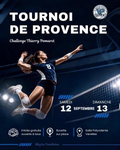 visuel tournoi de volley 