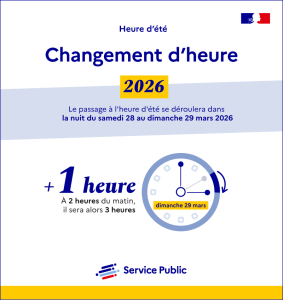 visuel changement heure mars 2026
