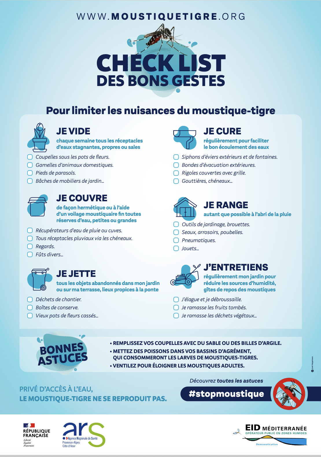 Les bons gestes contre les moustiques