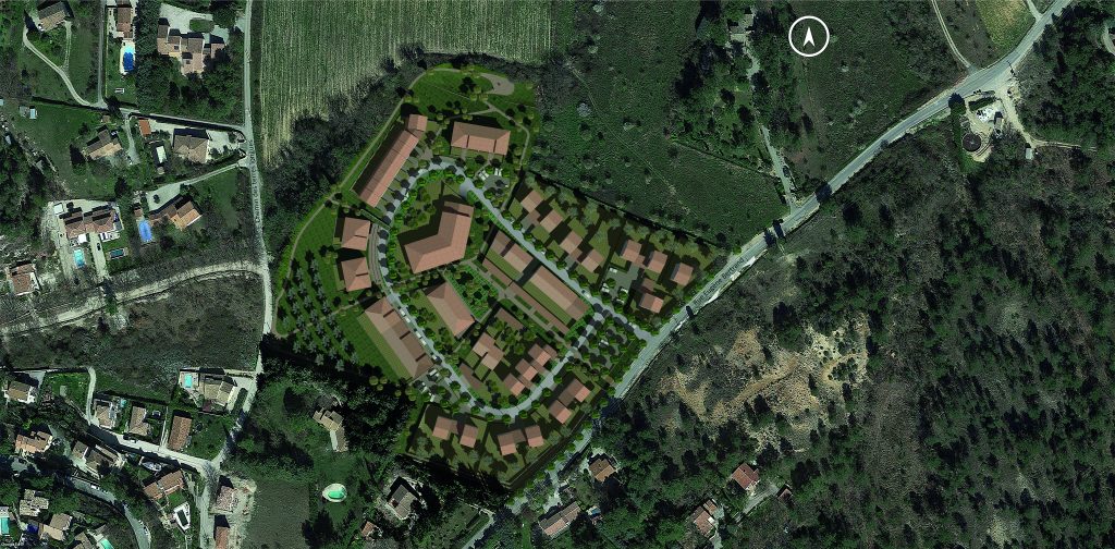 plan de masse du proijet Vauclaire