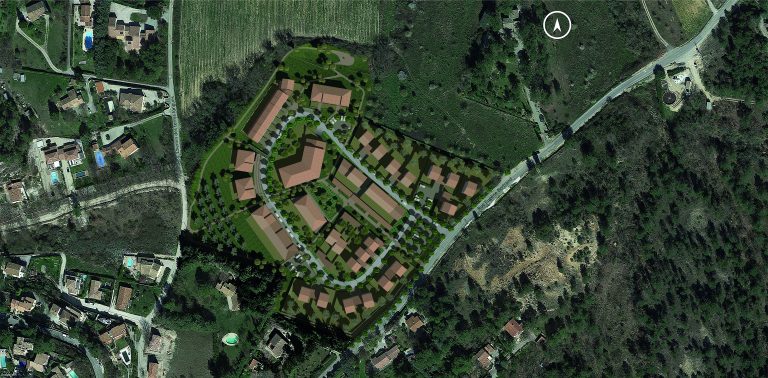 plan de masse du proijet Vauclaire